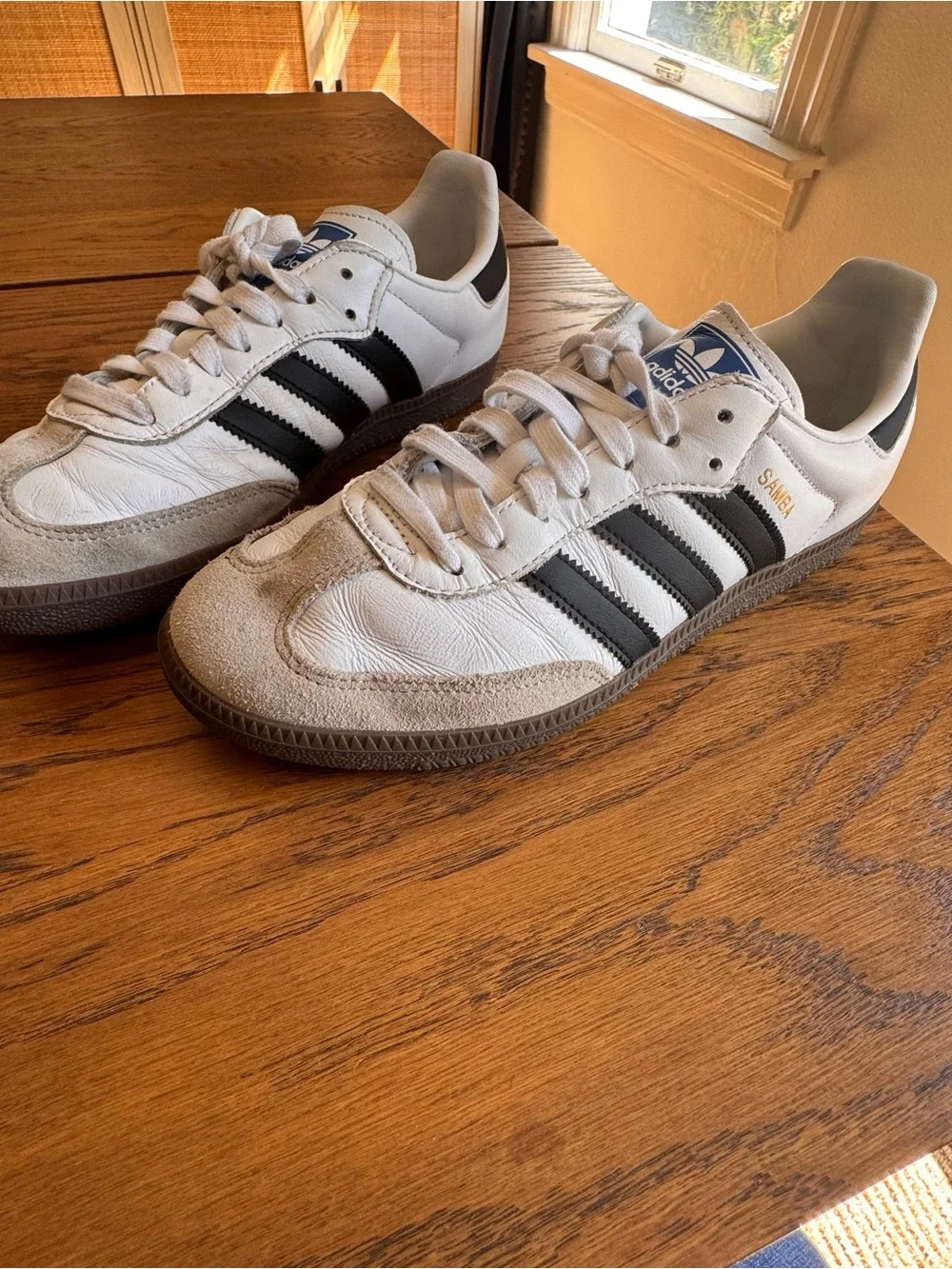 adidas Samba Classic Sneaker White & Black Women’s Size 8